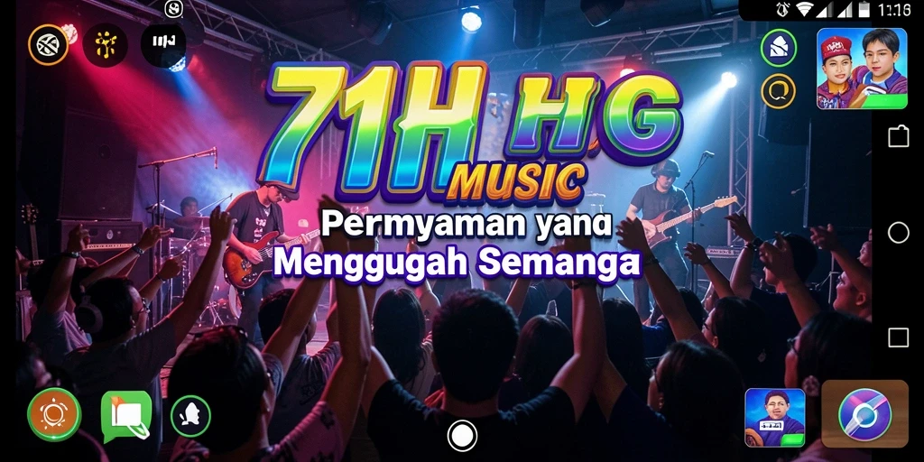Screenshot utama 71H menampilkan momen gameplay musik yang menarik.