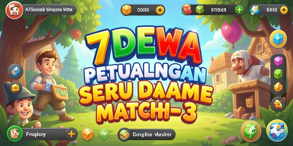Gameplay seru di 7DEWA dengan grafis memukau.