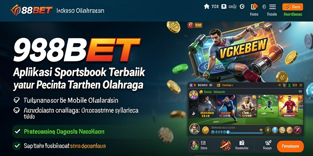 Tampilan utama 988BET saat bertaruh pada olahraga.
