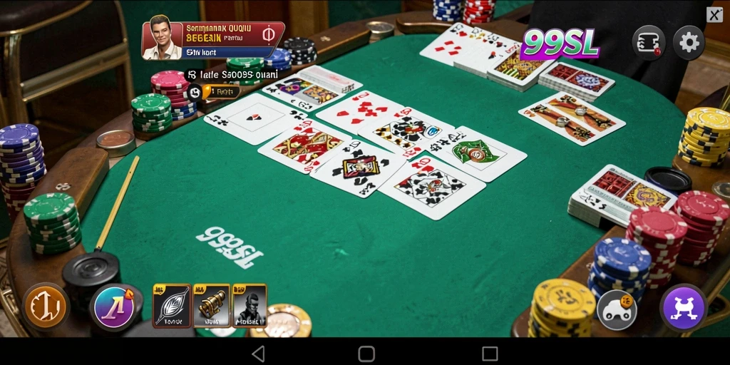 Tampilan gameplay seru dari 99SL dalam QiuQiu.