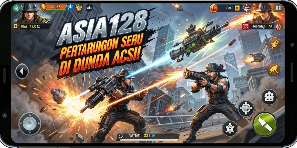 Screenshot gameplay ASIA128 menampilkan aksi mendebarkan dan karakter dinamis.