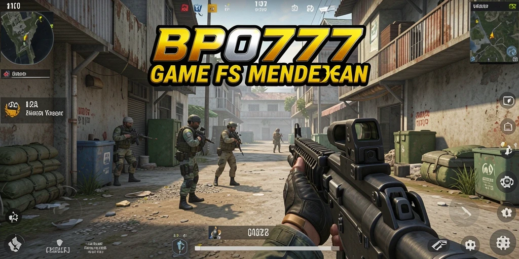 Screenshot BPO777 menampilkan momen seru dalam pertempuran FPS.