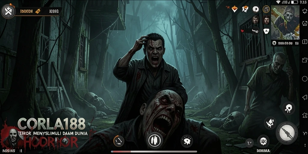 Tampilan menakutkan dari gameplay CORLA188 yang penuh ketegangan.