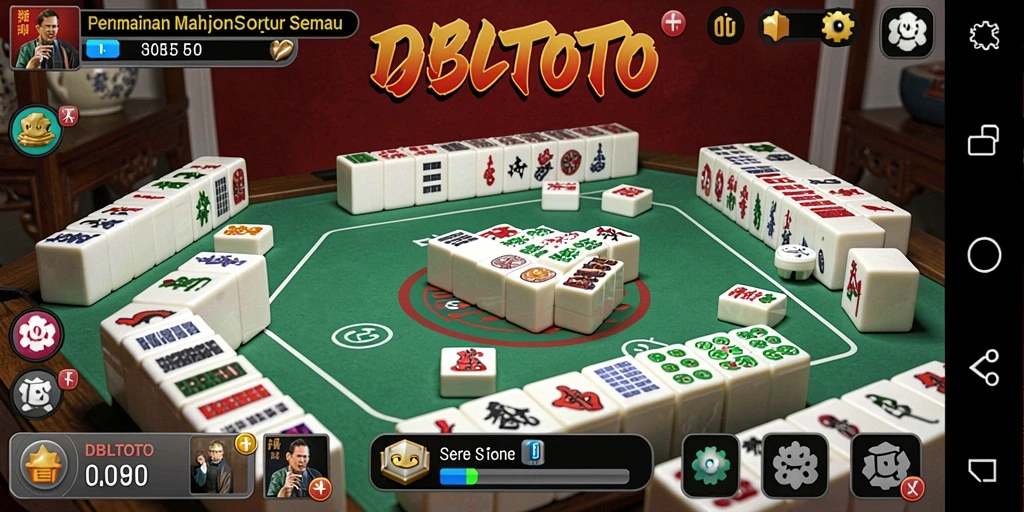 Screenshot dari gameplay seru <strong>DBLTOTO</strong> yang menunjukkan strategi Mahjong yang menarik.