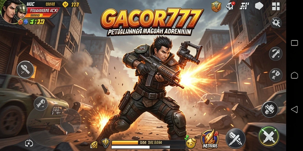 Tampilan gameplay GACOR777 yang penuh aksi dan tantangan seru.
