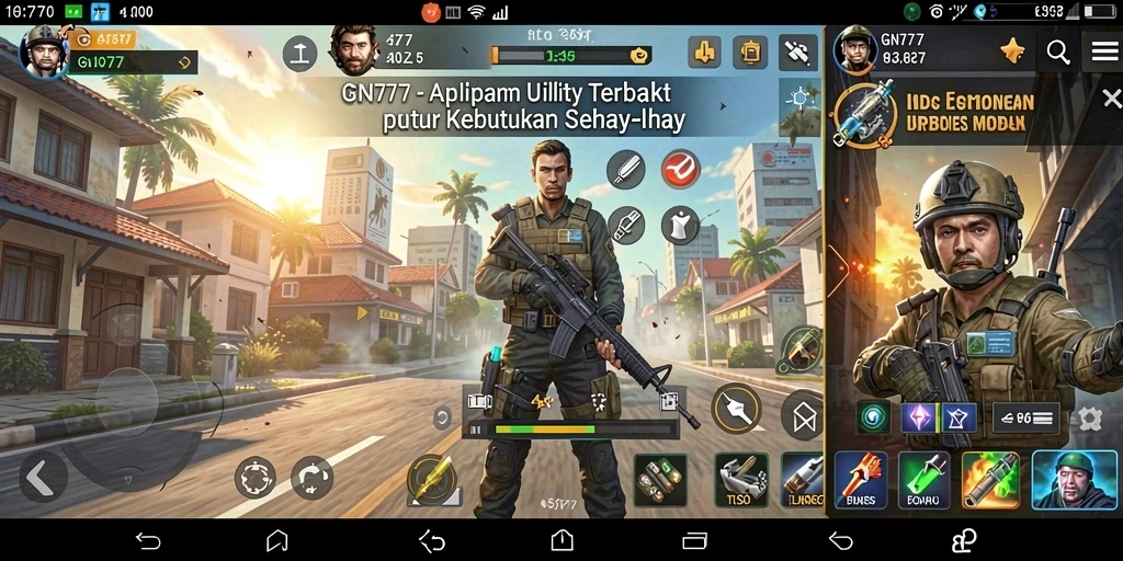 Tampilan antarmuka GN777 yang modern dan fungsional.