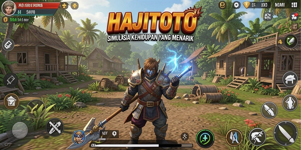 Gameplay seru dengan berbagai aktivitas kehidupan virtual.