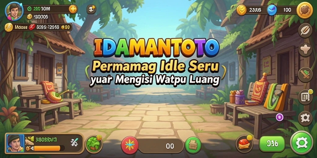 Screenshot gameplay IDAMANTOTO menunjukkan proses pengumpulan sumber daya yang menarik.