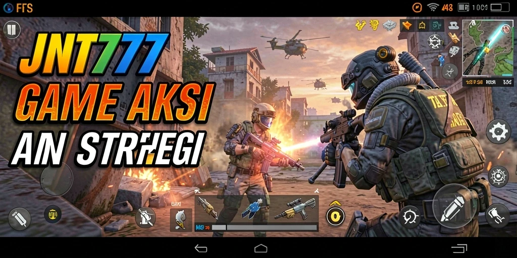 Gameplay intens JNT777 dalam aksi tembak-menembak.