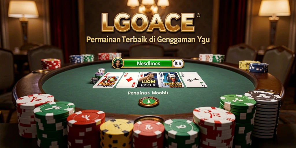 Tampilan seru gameplay Poker di LGOACE dengan pemain aktif.