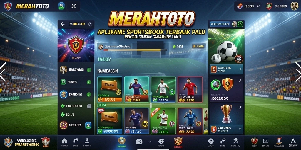 Tampilan gameplay <strong>MERAHTOTO</strong> saat memasang taruhan olahraga.