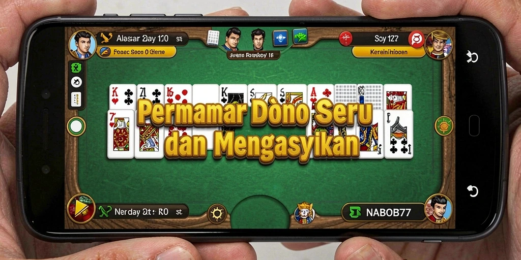 Demo gameplay NABOB77 menampilkan serunya bermain Domino.