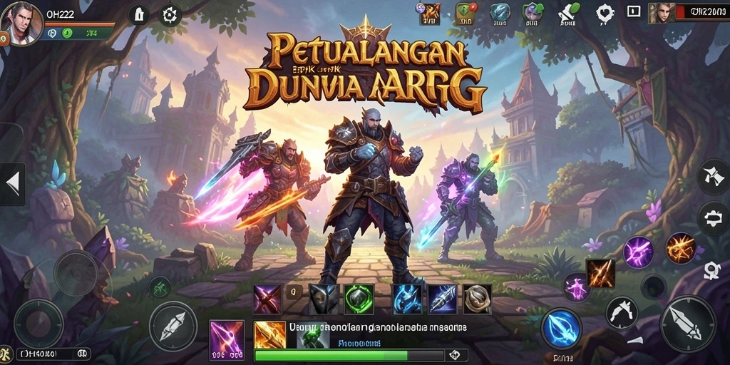 Tampilan gameplay ARPG yang menegangkan dan dinamis.