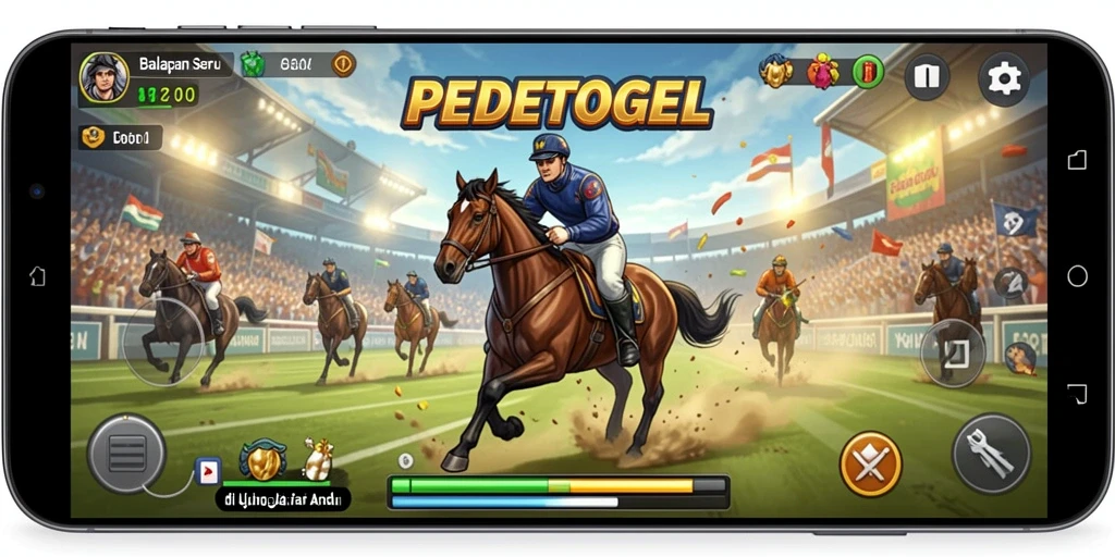 Gameplay Racing yang intens dan mendebarkan di PEDETOGEL.