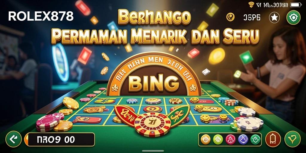 Tampilan utama permainan Bingo yang seru dan interaktif.