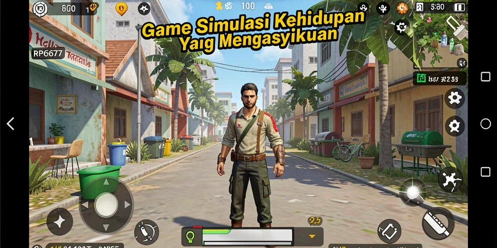 Screenshot utama menunjukkan gameplay menarik dari RP6677.