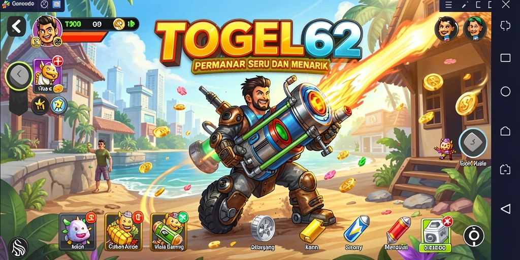 Tampilan utama TOGEL62 dengan pengalaman gameplay Arcade menarik.
