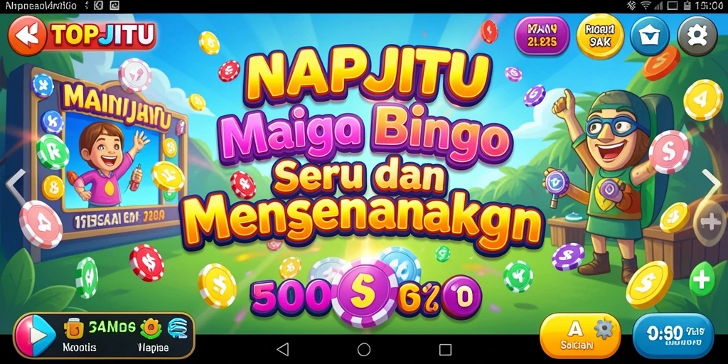 Tampilan gameplay seru dalam aplikasi Bingo TOPJITU.